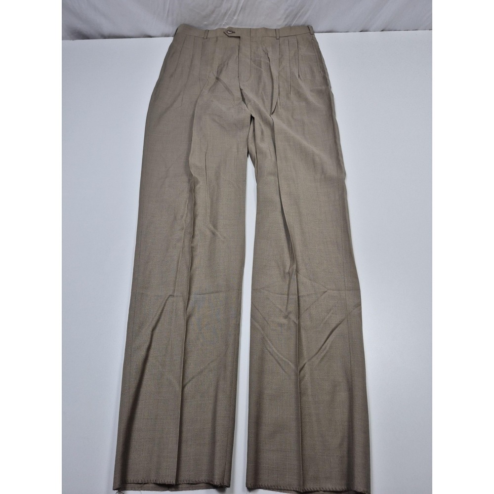 Confezioni Riserva Dress Pants Mens 36x36 Wool Pleated Straight Unhemmed NWT